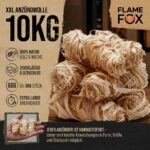 Flame Fox Anzündwolle 10kg – Öko-Holzwolle mit Wachs für Kamin & Grill – Bild 2