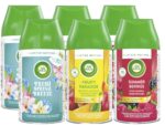 Air Wick Freshmatic Max Nachfüller Set 6 x 250 ml – Automatisches Raumspray mit natürlichen Düften