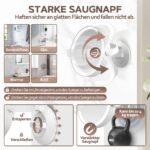 MOMOKUBA 30x Vergrößerungsspiegel mit LED-Beleuchtung & Saugnapf – Kosmetikspiegel für Badezimmer – Bild 5