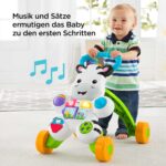 Fisher-Price Lern mit mir Zebra Lauflernwagen – Musikalisches Lernspielzeug ab 6 Monaten – Bild 4