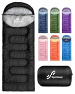 Sportneer Schlafsack 220x80 cm – Leichter 3-Jahreszeiten-Schlafsack für Familie & Camping
