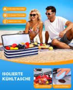 ISEYOU XXL Strandtasche 49L mit abnehmbarer Kühltasche – Wasserdicht & Sandfest – Bild 6