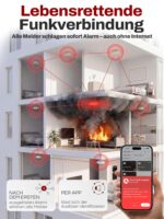 ALPENLUFT Rauchmelder 5er Set mit Smart Hub – 10 Jahre Batterie, Funkvernetzt & App-Benachrichtigungen – Bild 2
