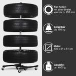 bonsport Felgenbaum XL – Reifenständer fahrbar für Reifen bis 295mm, belastbar bis 150kg – Bild 2