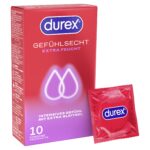 Durex Gefühlsecht Extra Feucht Kondome 30er Pack – Dünne Präservative mit Silikongleitgel