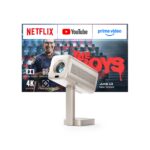 VOPLLS Smart Mini Beamer 4K – 30000 Lumen Projektor mit Netflix & WiFi6 für Heimkino & Outdoor