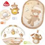 Fehn 3-D Activity-Decke Rainbow – Spieldecke mit 5 abnehmbaren Spielzeugen ab Geburt – Bild 5