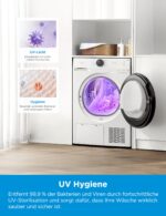 Midea MD20EH80WB-A3 Wärmepumpentrockner 8 kg – Energieeffizient mit UV-Hygiene & Knitterschutz – Bild 7