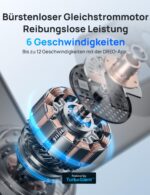 DREO Smart Deckenventilator 132 cm mit LED-Licht – 12 Geschwindigkeiten & Sprachsteuerung – Bild 3