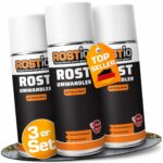 Rostio Rostumwandler Spray 3er-Set 400 ml – Rostkonverter mit Epoxidharz für Metallschutz