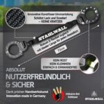 STAHLWALL E-Scooter Schloss mit 8mm Stahl & XU3 Zylinder – Handschellenschloss für E-Roller – Bild 3