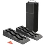 XPOtool Auffahrkeile Wohnmobil 2er Set 40/70/100 mm – 3,5 t Tragkraft mit Wasserwaage