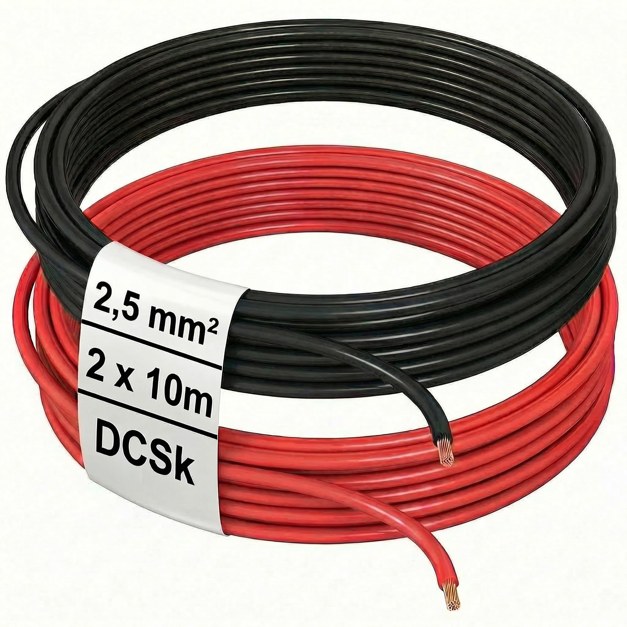 815mC7R-dXL._SY2048_.jpg DCSk Fahrzeugleitung FLRY-B 2,5mm² – 10m Stromkabel Rot & Schwarz für Kfz – Bild 1