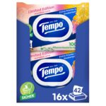 Tempo Feuchtes Toilettenpapier Mein Verwöhnmoment – 16er Vorteilspack ohne Farbstoffe