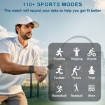 STECEi Smartwatch mit 1,95'' HD Curved-Display, 112 Sportmodi & Bluetooth-Anrufe – Fitnessuhr für Herren & Damen – Bild 3