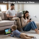 Ailawuu 100W USB-C Schnellladegerät mit 3 Ports – GaN-Technologie für iPhone, Samsung & MacBook – Bild 8