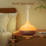 ASAKUKI Aroma Diffuser 300ml mit 8 Ätherische Öle – Ultraschall Luftbefeuchter & Nachtlicht – Bild 6
