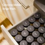 KIVY Gewürzgläser Set 24x 120ml mit Streueinsatz & 240 Etiketten – Luftdichte Gewürzbehälter – Bild 7