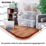 Iris Ohyama 15L Aufbewahrungsboxen 4er-Set – Stapelbar mit Sicherheitsclips & BPA-frei – Bild 6