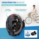 Fischer Urban Plus Fahrradhelm S/M mit LED-Rücklicht – Sicherer Cityhelm für Damen & Herren – Bild 3