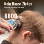 Jack & Rose Profi-Haarschneider kabellos – IPX7 wasserdicht, USB-Akku, Bart & Haar für Männer – Bild 3