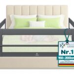 KESSER Bettgitter 180 cm Höhe 42 cm – Klappbarer Rausfallschutz für Kinder & Babys