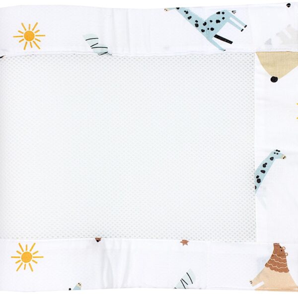 TupTam Babybett Nestchen 3D Mesh 2er-Pack 128x30 cm – Schutznetz für 140x70 Bett