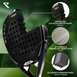 RYZE Pegasus Padelschläger 360g – Kohlefaser Racket mit Anti-Shock-Technologie – Bild 4