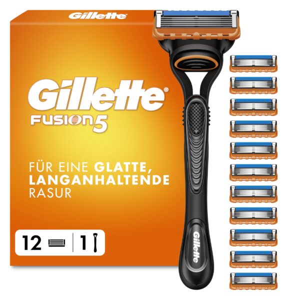 Gillette Fusion 5 Nassrasierer Herren – Präzisions-Rasiersystem mit 5 Klingen