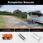 SHADEPLUS Sturmband Markise – Sturmsicherung für Wohnmobil & Vorzelt mit 2 Verbindungsmethoden – Bild 7