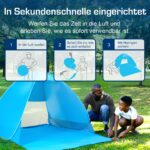 Active Era Pop-Up Strandmuschel UPF 50+ – UV-Schutz Strandzelt für 2–3 Personen – Bild 4
