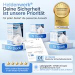 HELDENWERK FFP3 Atemschutzmaske mit Ausatemventil – zertifiziert EN149 – Bild 6