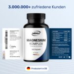 Magnesium Komplex 2250 mg – 3-Fach Formel mit Bisglycinat & Citrat – 360 Kapseln – Bild 5