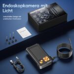 10m Endoskopkamera 1080P HD mit 8 LED – IP67 Inspektionskamera für Rohre & Autowartung – Bild 8