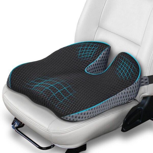 Ajiteogy Keilkissen für Fahrer – Memory-Foam Autositzkissen mit ergonomischem Weil-Design