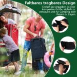 Zhwidnerso Faltbare Duschwanne 104x104 cm – Tragbare Duschmatte mit Abflussrohr für Camping & Outdoor – Bild 4