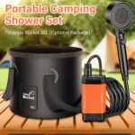 Rsaoty Campingdusche mit 3000mAh Akku – Mobile Aussendusche für Camping & Garten – Bild 7
