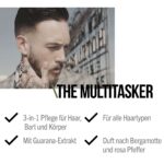 SEB MAN THE MULTITASKER 1 L – 3-in-1 Shampoo für Haar, Bart & Körper mit Guarana – Bild 2