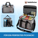 Veddelholzer XXL 33L Kühltasche mit Tragegurt – Isolierte Thermotasche für Picknick & Camping – Bild 6