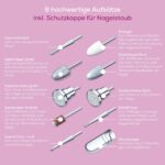 Beurer MP 100 Maniküre- und Pediküre-Station – 41-teiliges Profi-Set mit Saphir-Aufsätzen – Bild 7