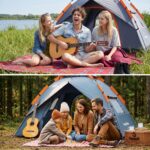 mayhike Pop-Up Wurfzelt 2 Personen – Automatik Campingzelt wasserdicht 3000mm mit 2 Türen – Bild 4