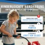 LUKEDO Handpumpe 2m Schlauch – Universelle Umfüllpumpe für Benzin, Diesel & Wasser – Bild 4