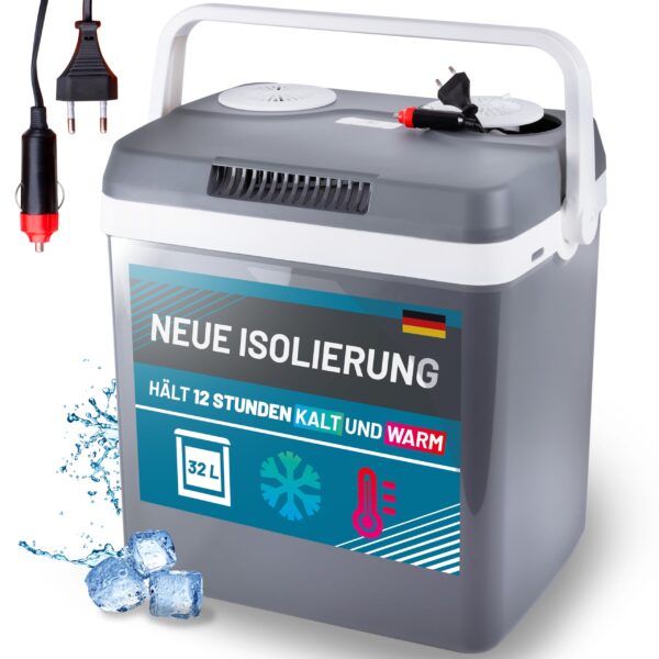 WONEA 32L Thermoelektrische Kühlbox 12V/230V – Kühlen & Wärmen für Camping & Auto