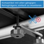 FISCHER Dachbox 270L faltbar – Wasserabweisend & hochstabil für Relingträger – Bild 5