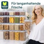 uandu Vorratsdosen 12er-Set mit Deckel – Luftdichte Aufbewahrungsboxen BPA-frei für Küche – Bild 7