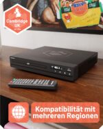 Oakcastle DVD100 Multi-Region DVD-Player mit 1080p Upscaling – Region Free Player für Fernseher – Bild 2
