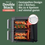 Ninja Double Stack XL Heissluftfritteuse 9,5 l – Digitales Bratenthermometer & 4 Ebenen – Bild 4
