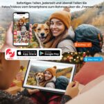 Yalilia 15,6 Zoll Digitaler Bilderrahmen mit 64GB – FHD Touchscreen & Frameo-App – Bild 3