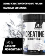 All Stars Creatin Monohydrat Pulver 500g – 5000mg pro Portion für Kraftsport – Bild 2