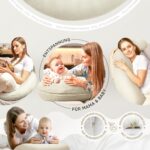sei Design XXL Stillkissen 190x35 cm – Ergonomisches Schwangerschafts- & Seitenschläferkissen – Bild 2
